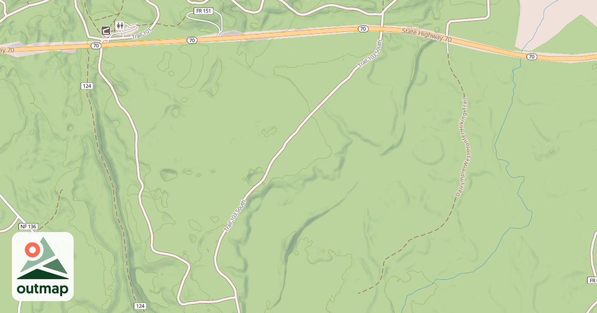 Map of USFS Motor Vehicle Use Map Trails 8248