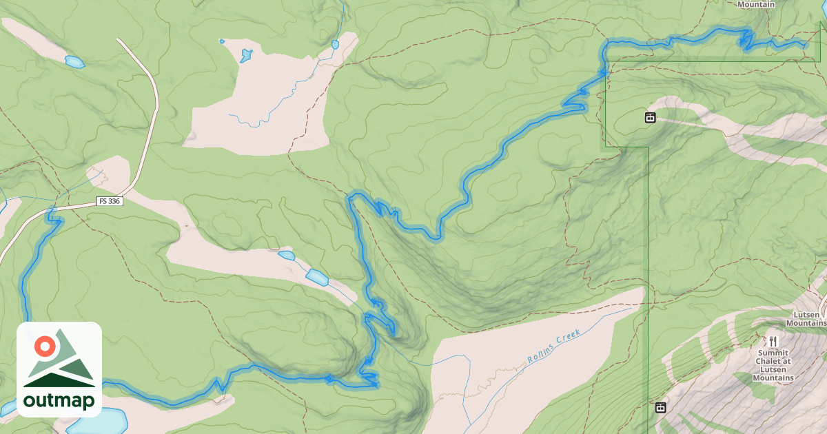 Map of High Climber Trail