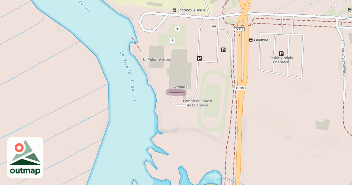 Map of Mur d'escalade de Chantaco