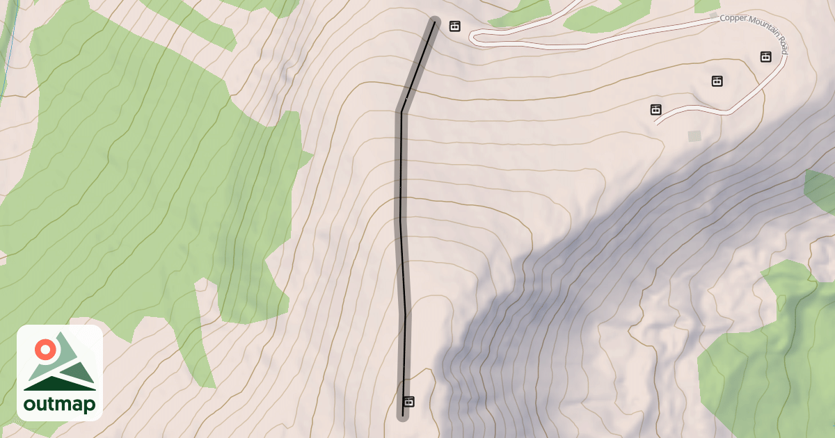 Map of Hallelujah Ridge