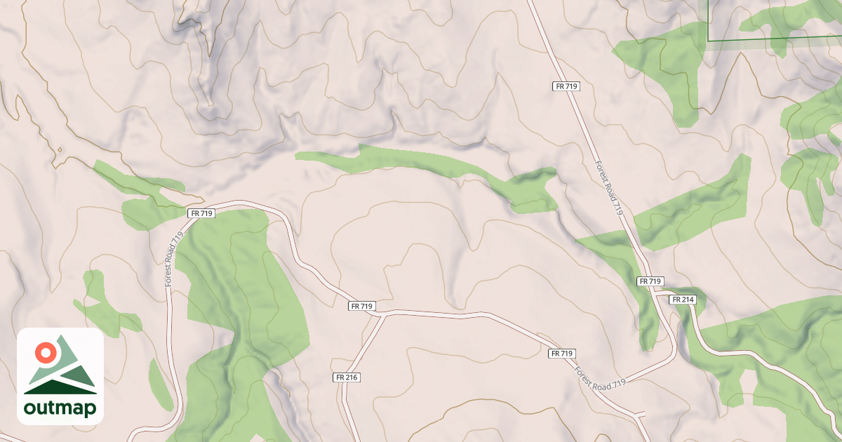 Map of STRONG CANYON