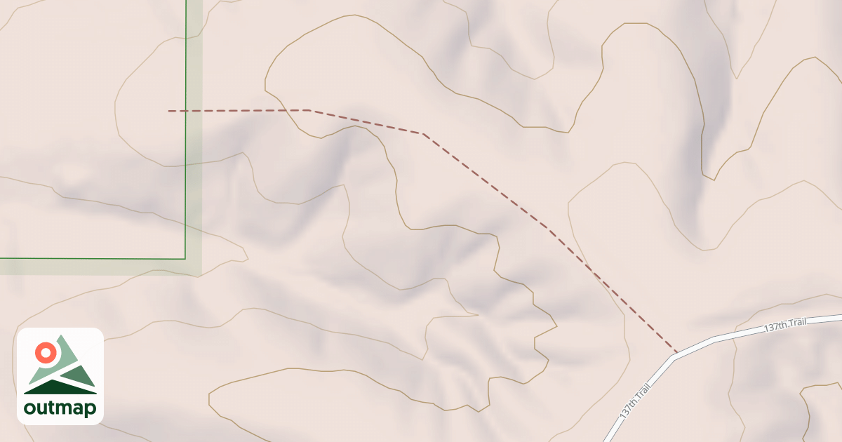 Map of Stevens Forest - Lucas Unit Trails