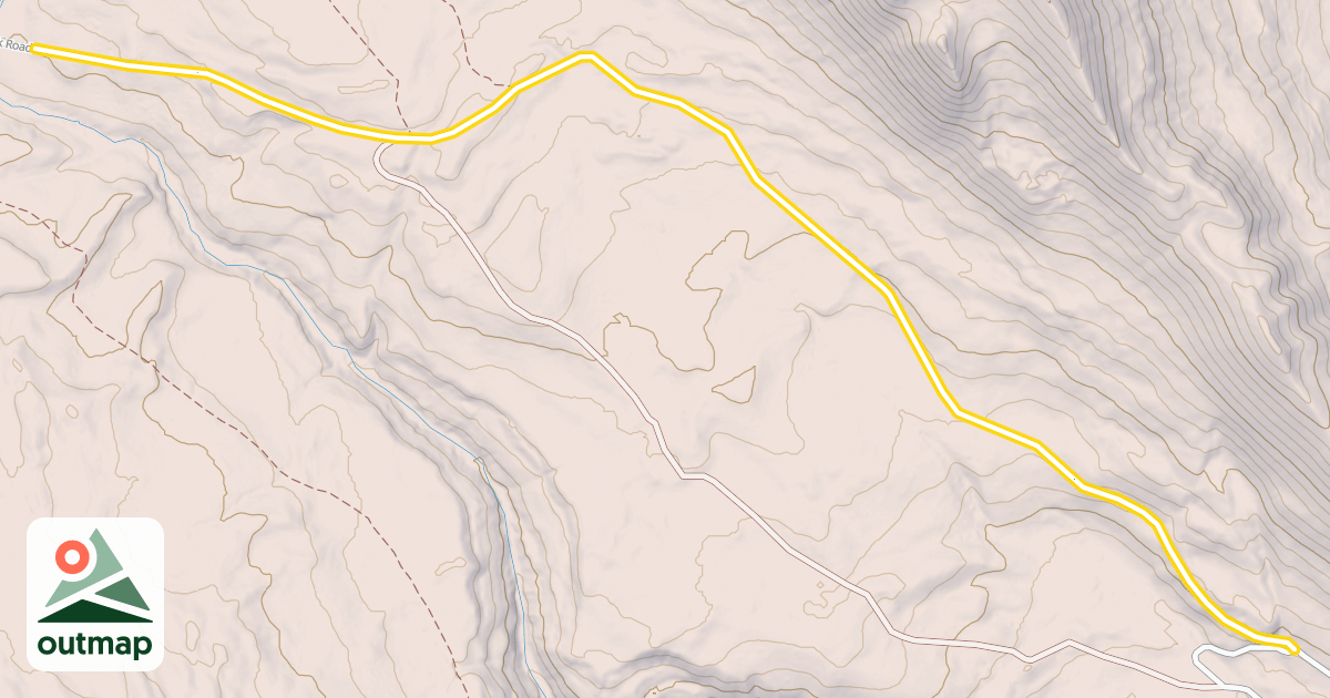 Map of Kinky Creek Road