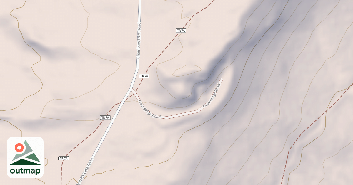 Map of GOAT RIDGE