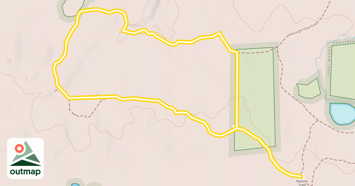 Map of Nature Loop (1.2 mi)