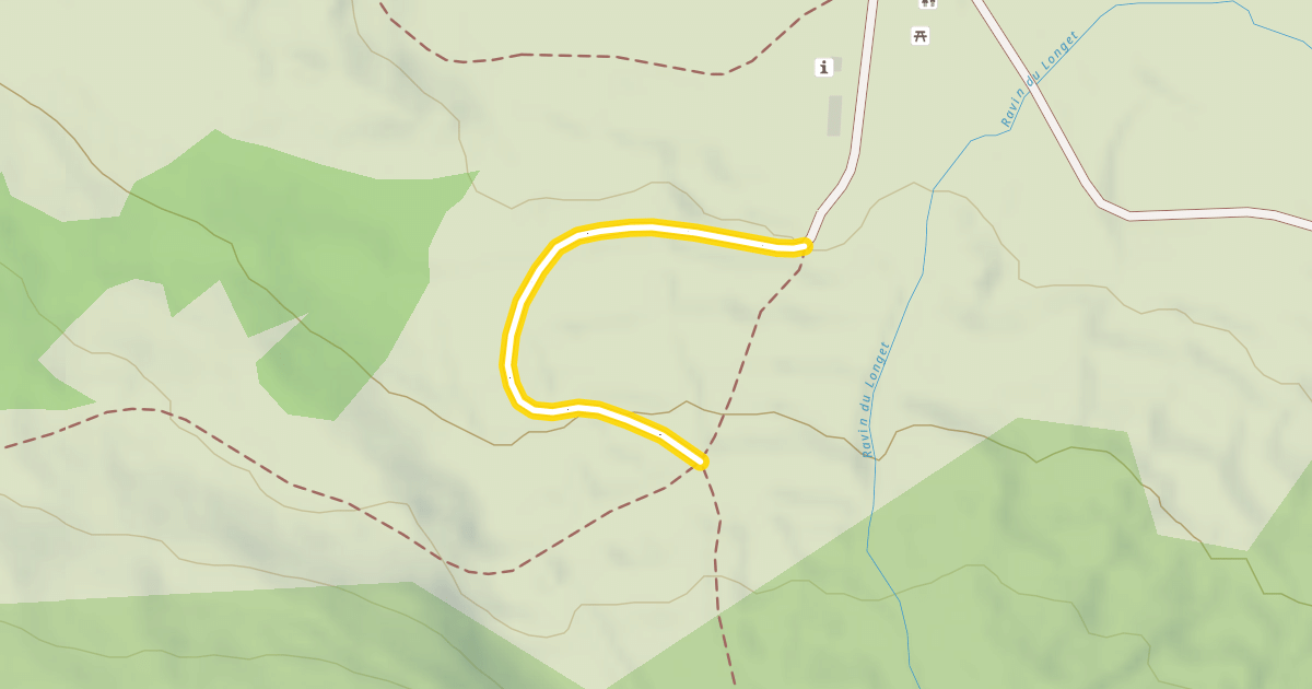 Map preview of Les Planchettes - Forestière / Les Clots