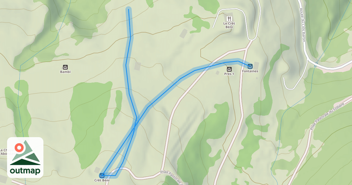 Map of Cerf Haut