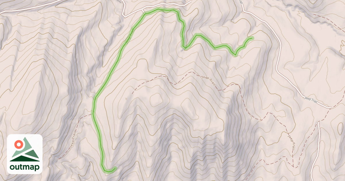 Map of Jeep Trail