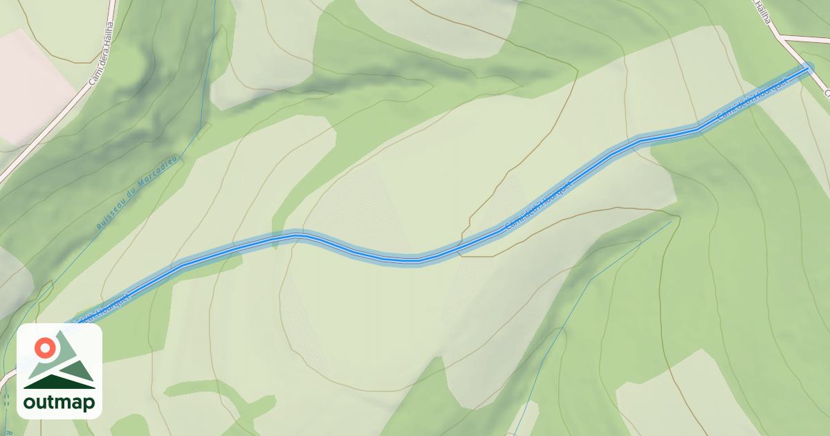 Map of Cami deth Hourquet