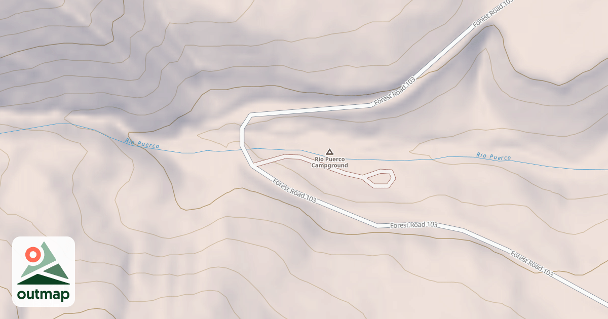 Map of RIO PUERCO PG