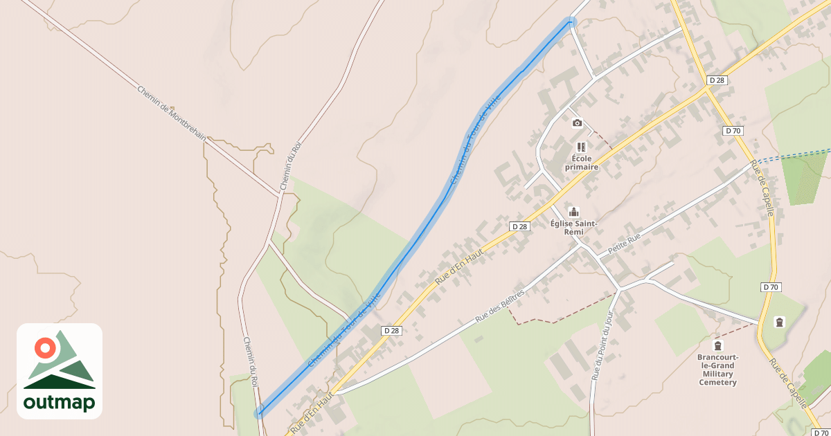 Map of Chemin du Tour de Ville