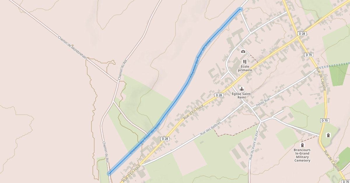 Map preview of Chemin du Tour de Ville