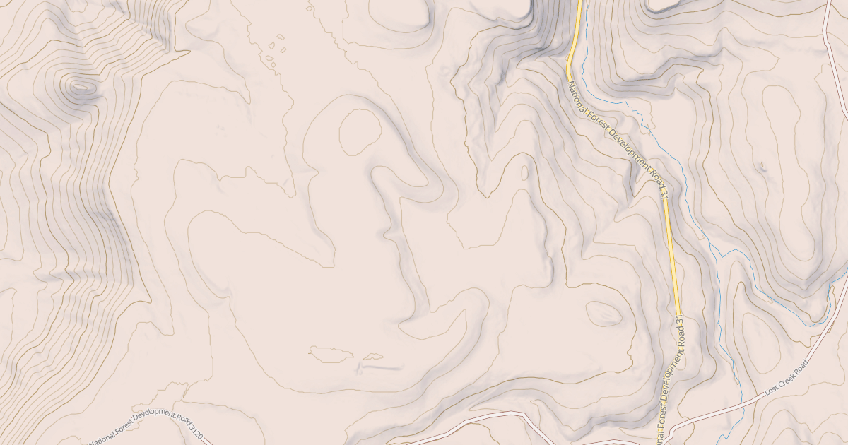 Map preview of USFS National Forest System Roads {14CC58B8-744D-432E-90A7-DAF1838F8DE1}