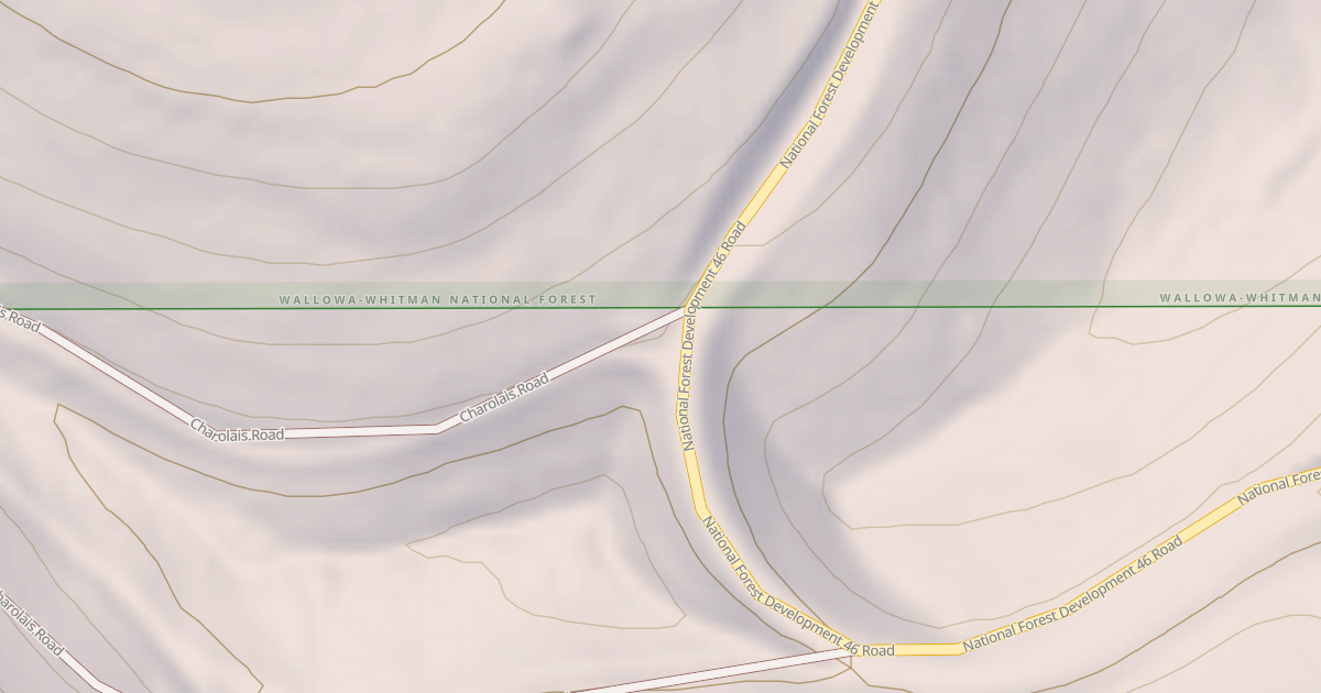 Map preview of USFS National Forest System Roads {2ADEB62E-61E5-4AEF-A934-58EBC25FAB45}
