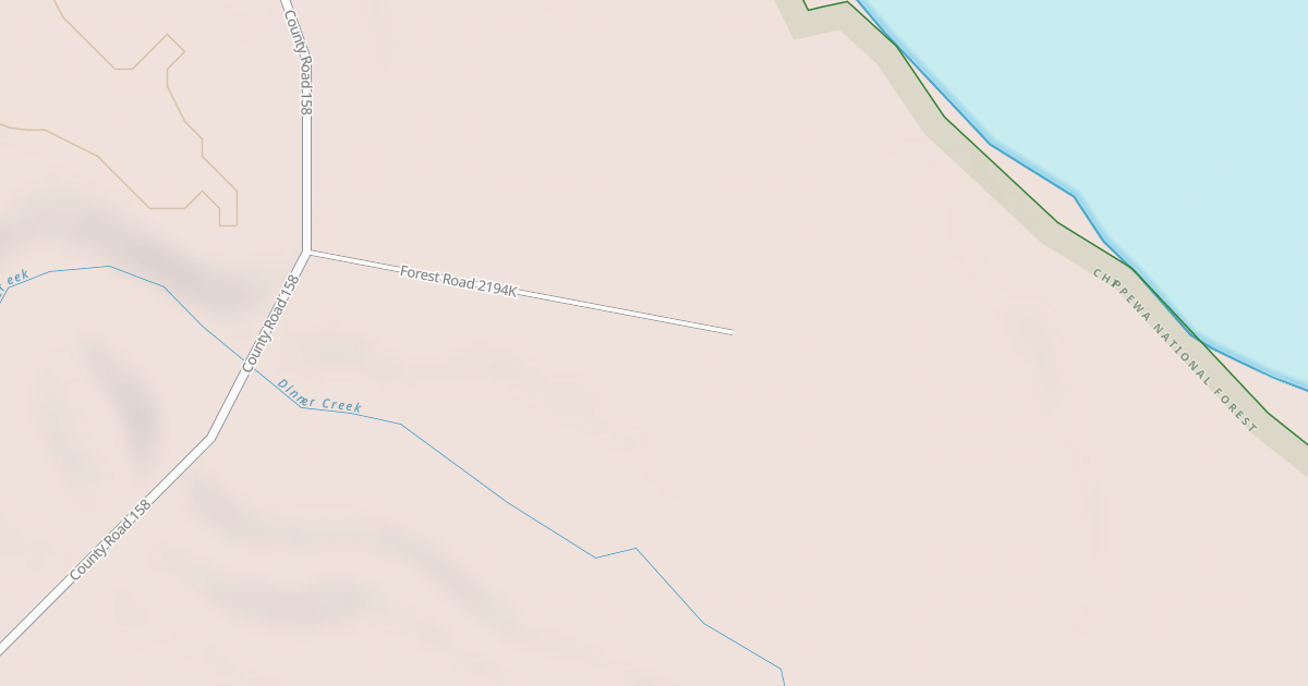 Map preview of DINNER CREEK SPUR K