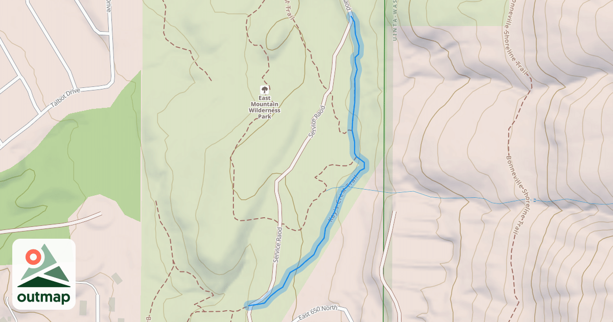Map of Kay's Crest Trail