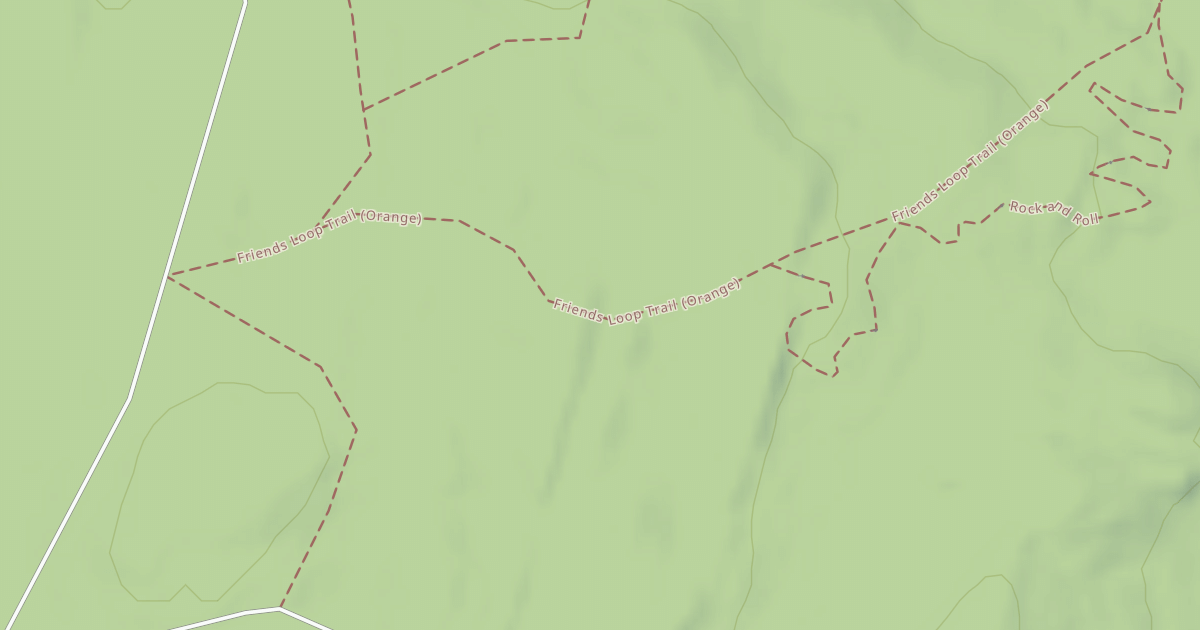 Map preview of Friends Loop Trail (Orange)