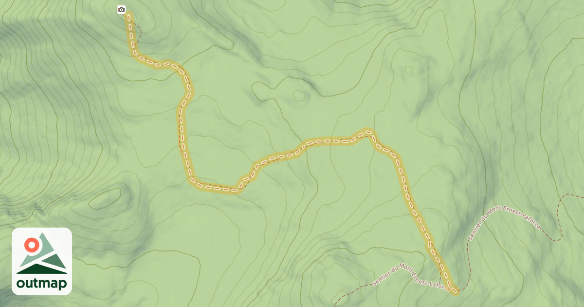 Map of Le mont Joseph-Alphonse-Pelletier