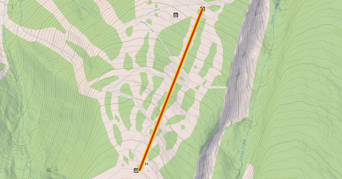 Map preview of Red Buffalo Express Lift