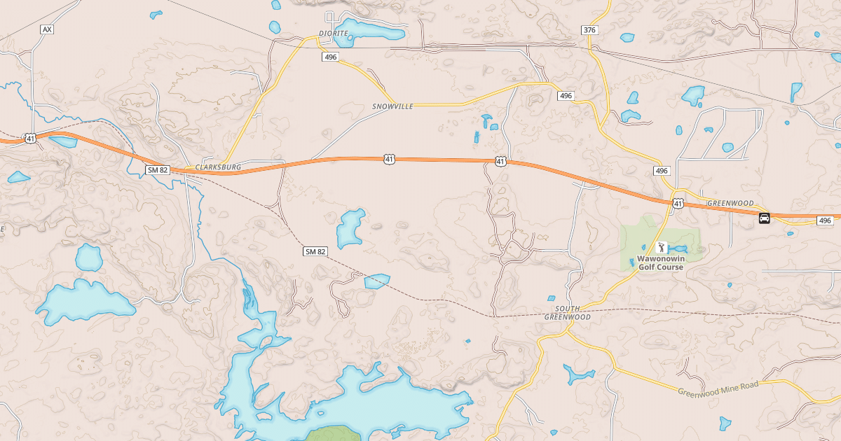 Map preview of Iron Ore Heritage Trail