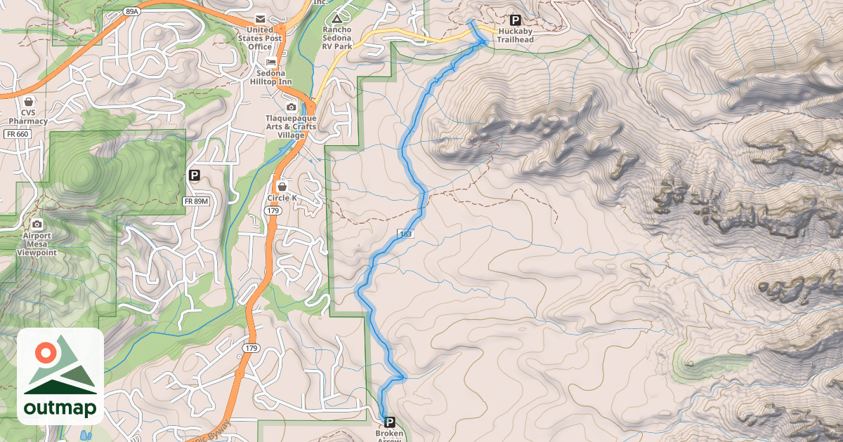 Map of Margs Draw Trail