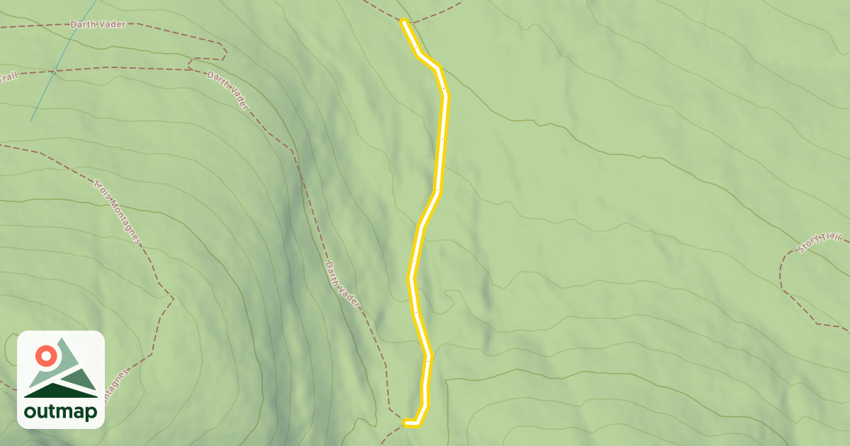 Map of Upper Saddle Trail