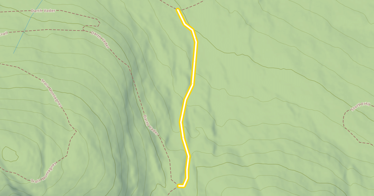Map preview of Upper Saddle Trail