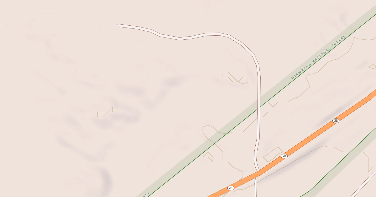 Map preview of M-28 SPUR 3662