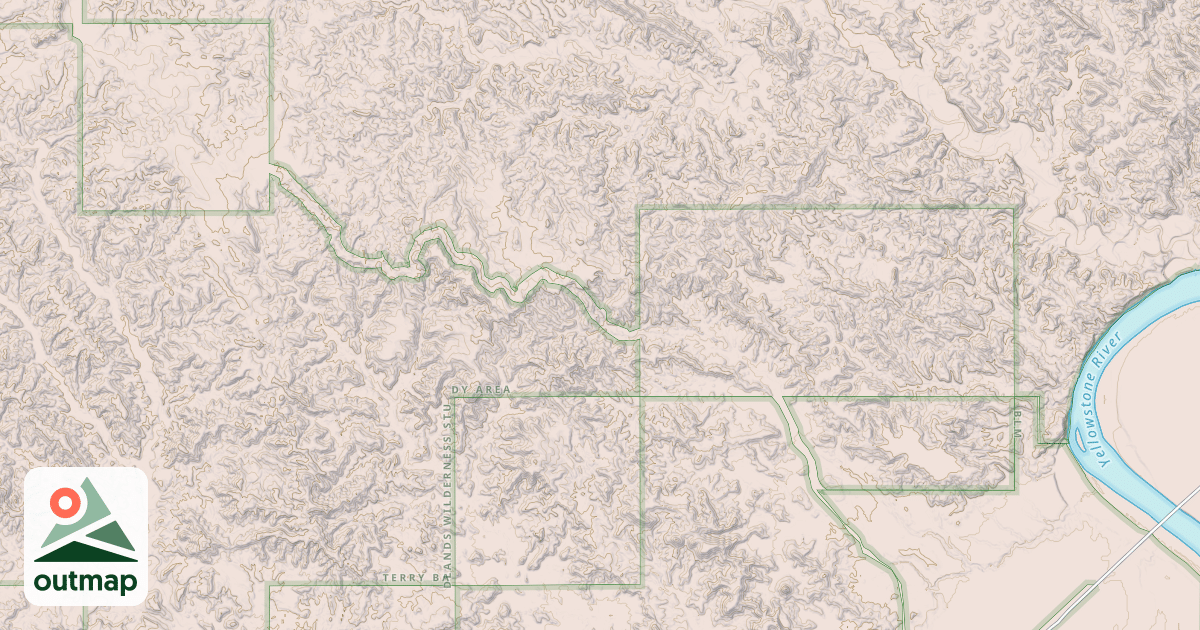Map of BLM National GTLF Public Motorized Roads d45a69a4-05d0-4205-9c27-84294e65141b in Prairie