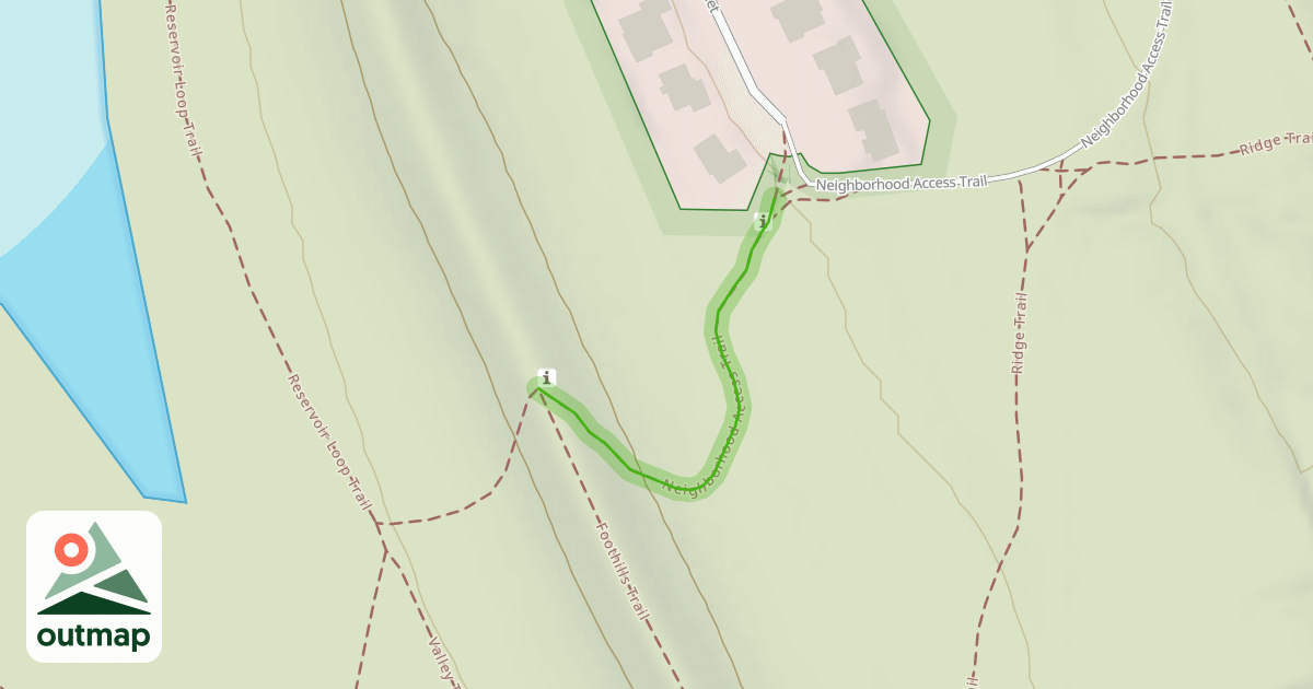 Map of Neighborhood Access Trail