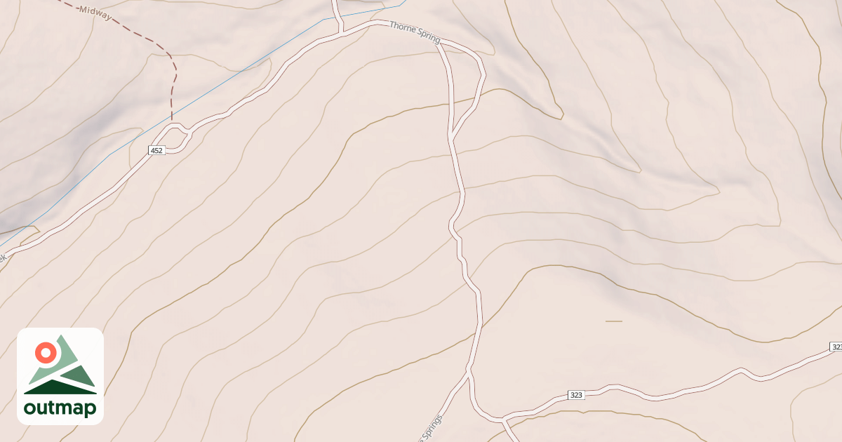 Map of THORNE SPRING