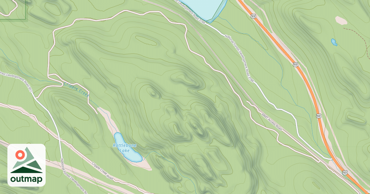 Map of DICKEY RIDGE