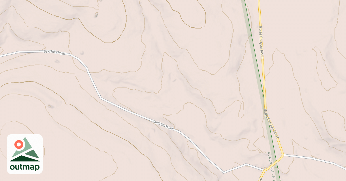 Map of BALD HILLS