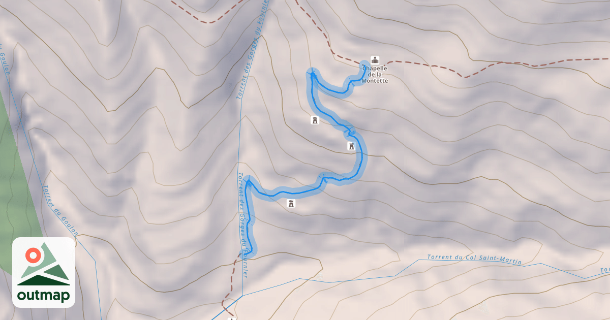 Map of Chemin de la Montette