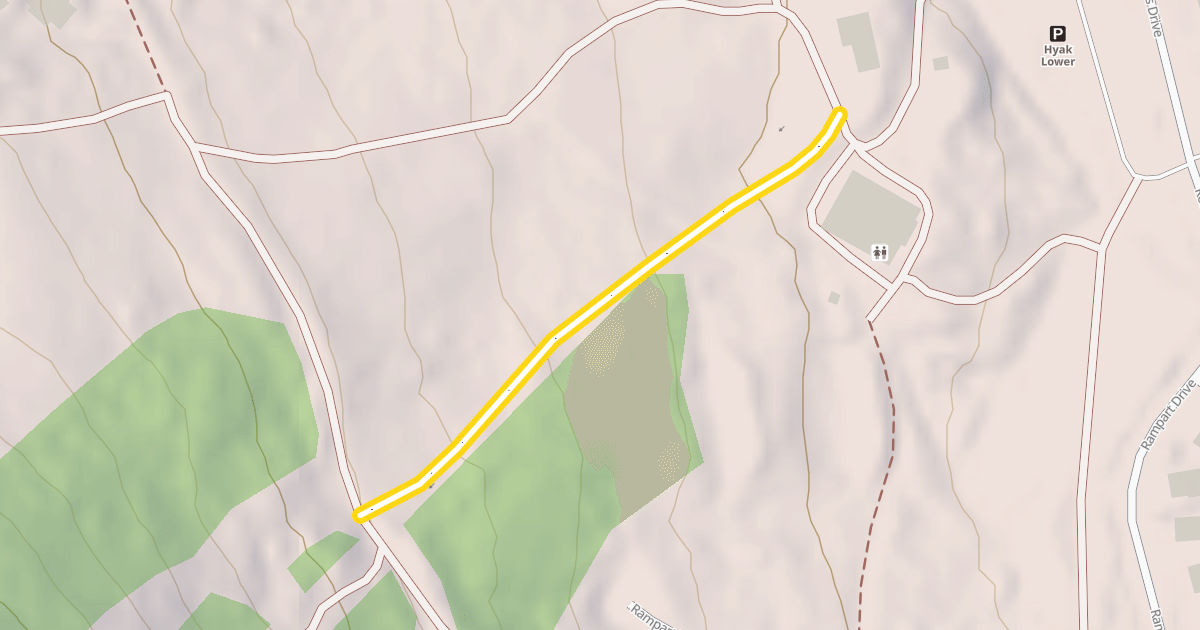 Map preview of Mt. Catherine Loop Access to Hyak
