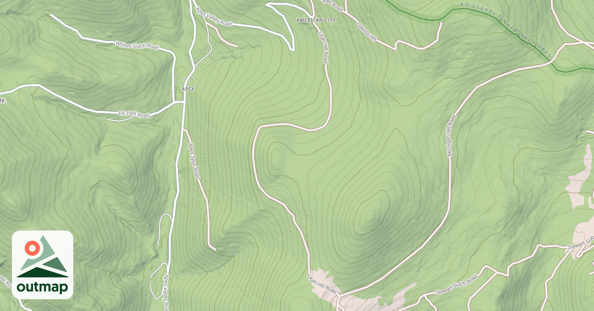 Map of UTAH HILL