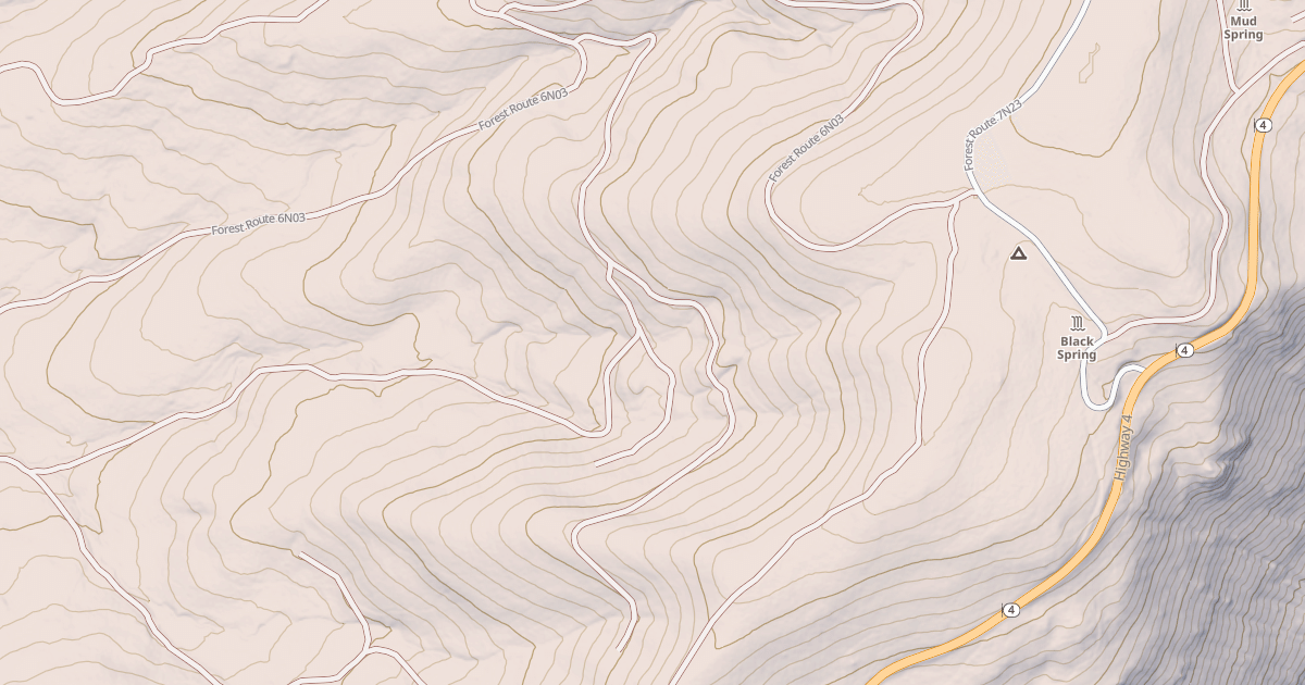 Map preview of USFS Motor Vehicle Use Map Roads {7E5B3199-23E7-4910-9EE7-1A3886F07BCB}