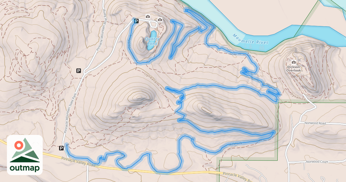 Map of Jackfork