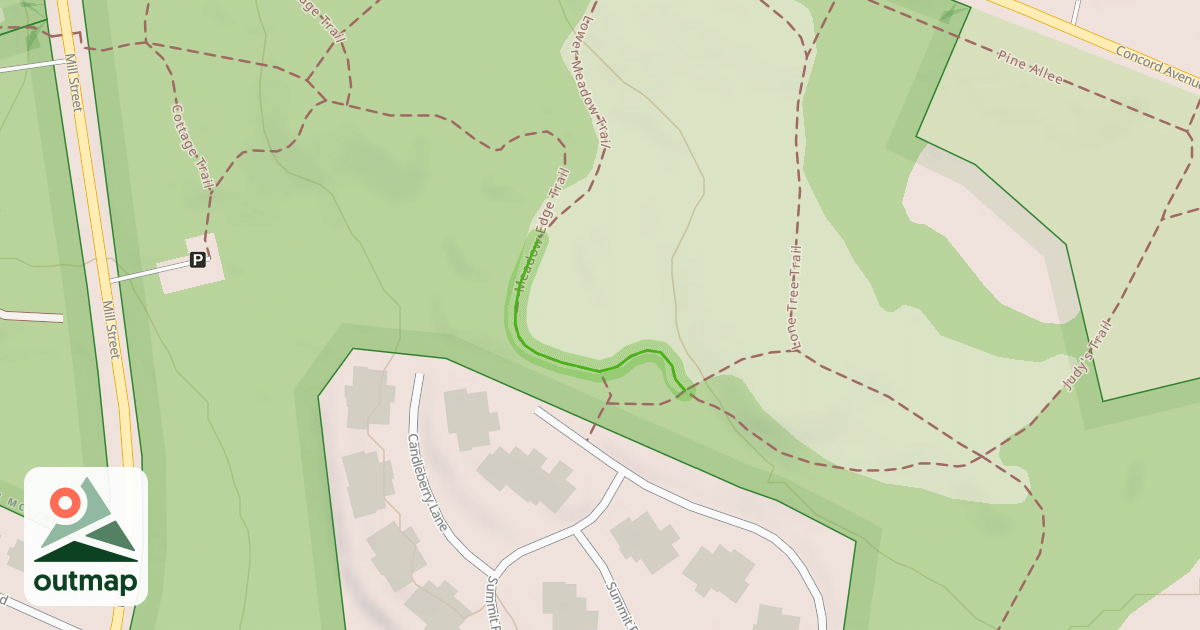 Map of Meadow Edge Trail