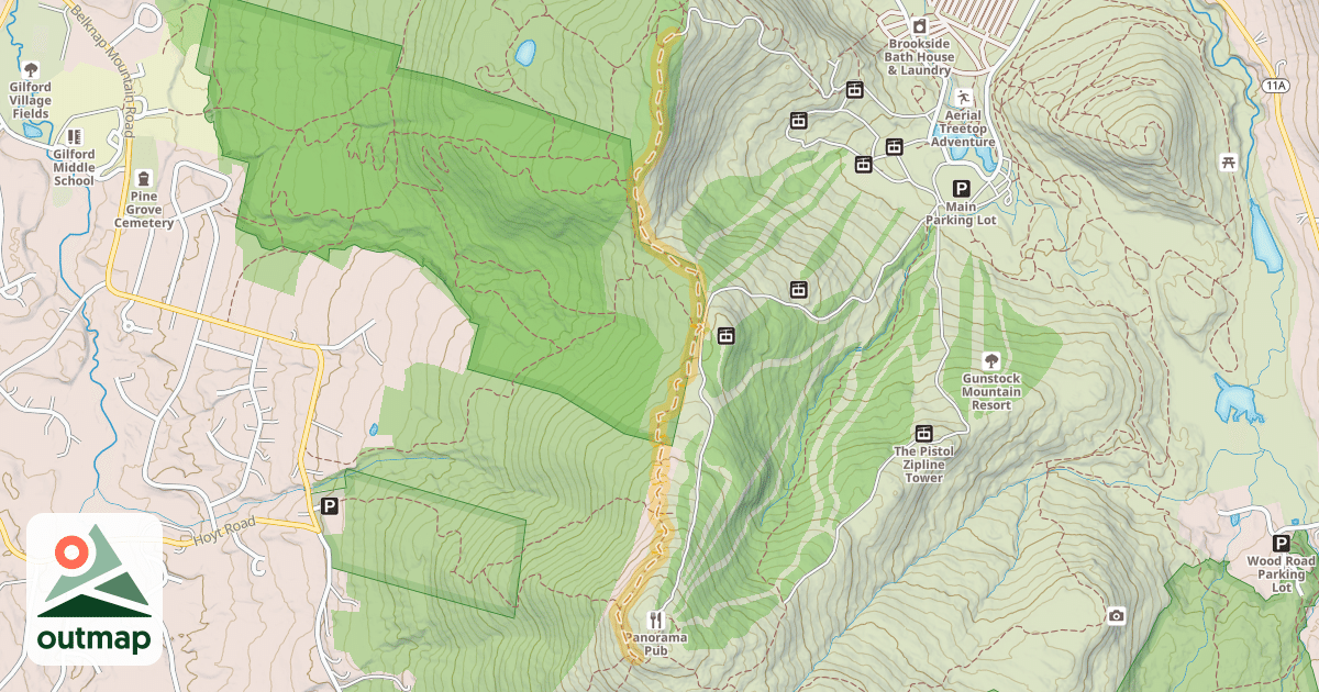 Map of Ridge Trail