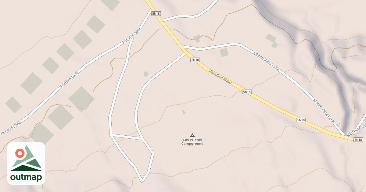 Map of LOS PRIETOS CG.