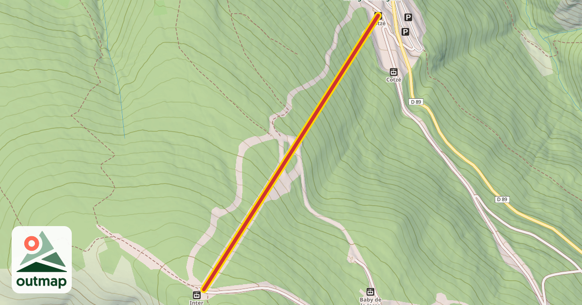 Map of Cotzé