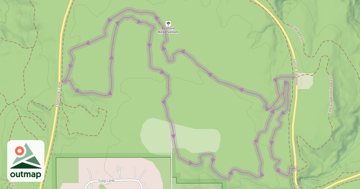 Map of Wild Oaks Loop