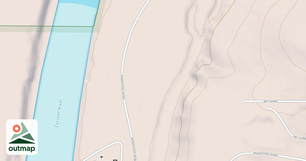 Map of WATERCRESS REC AREA SPUR A