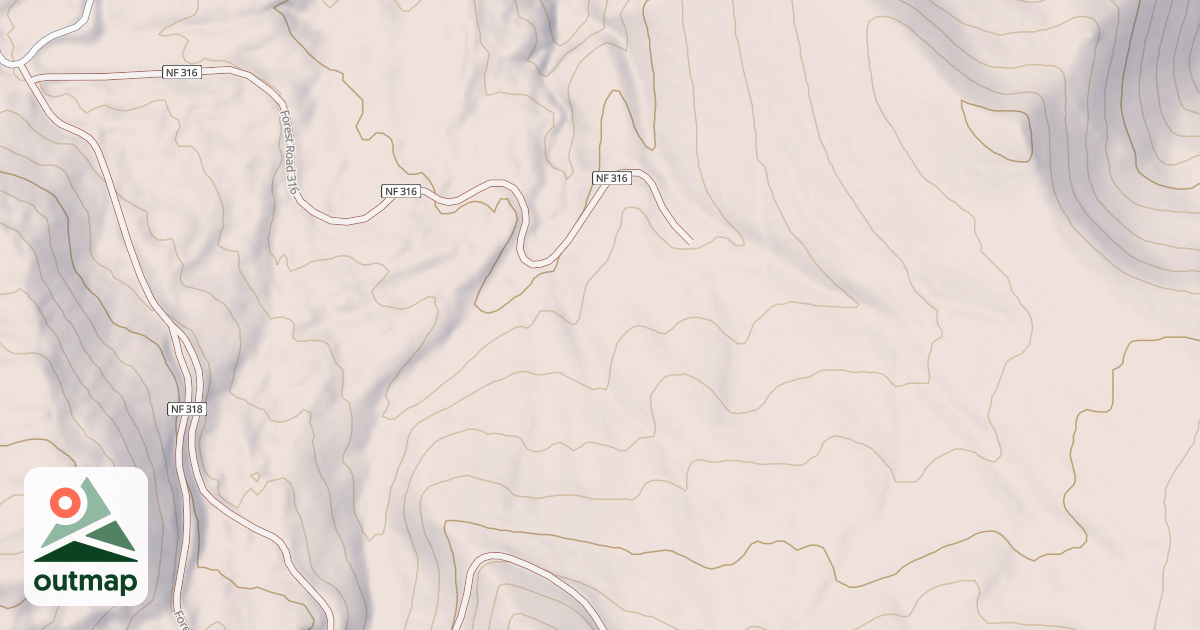 Map of LOWER SOUTH FORK
