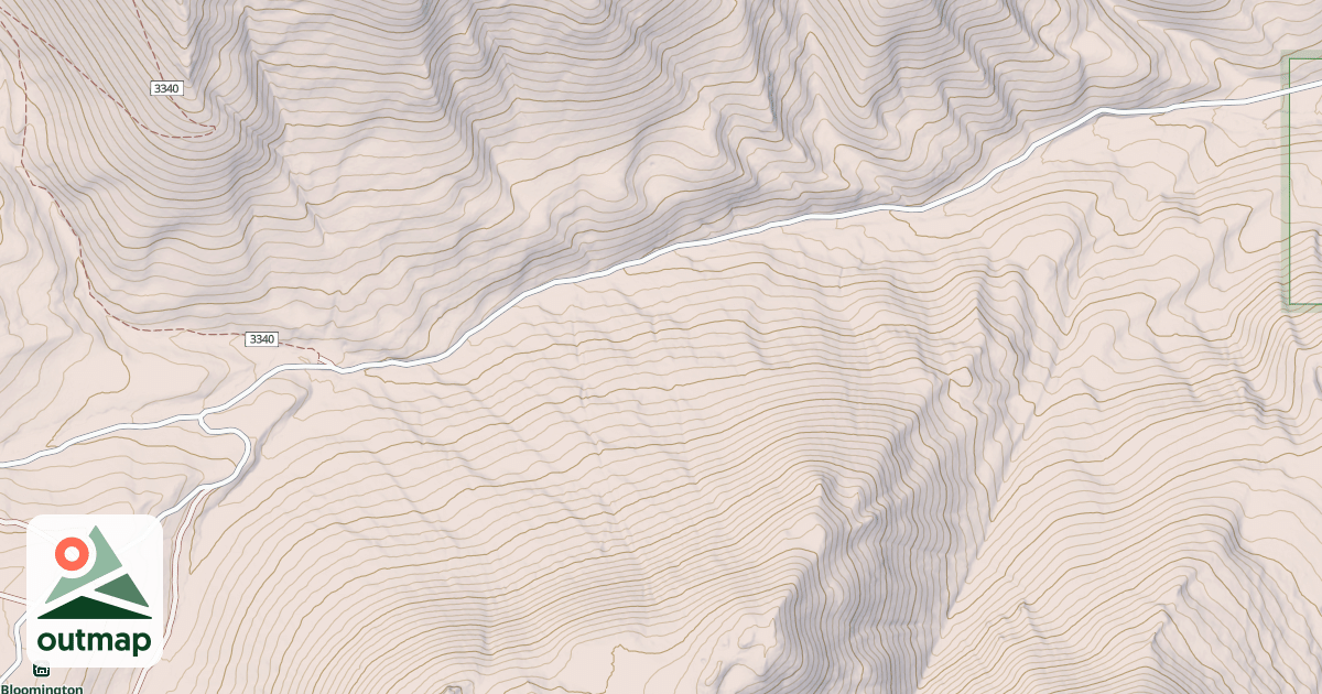 Map of BLOOMINGTON CANYON