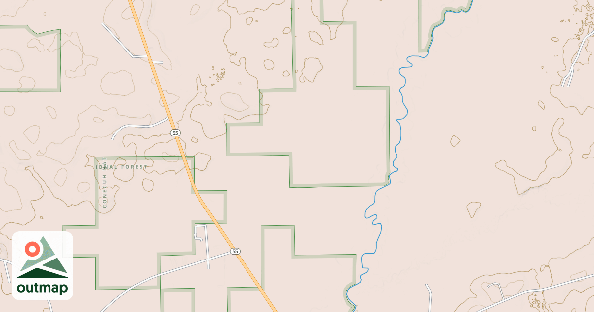 Map of BEAR BRANCH