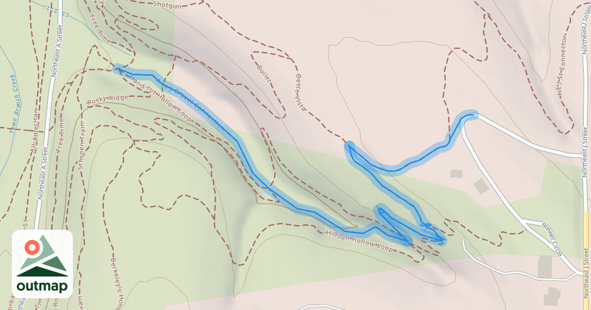 Map of A to J Gravel Connection