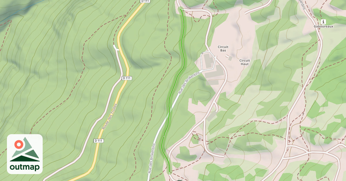 Map of Chemin des Demoiselles
