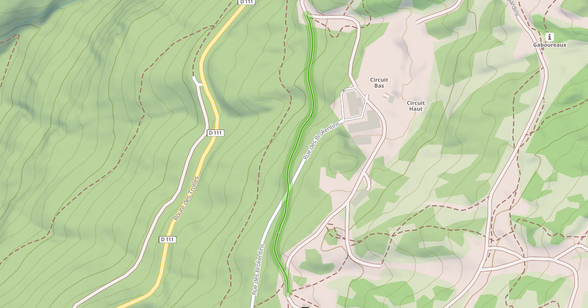 Map preview of Chemin des Demoiselles